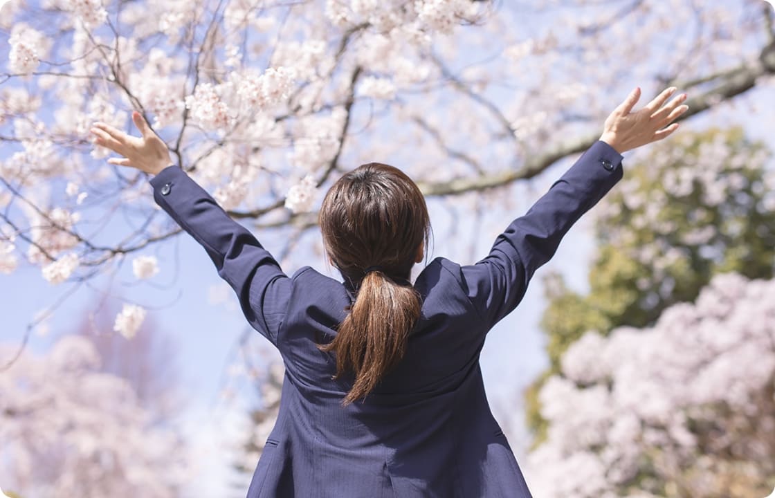 桜が満開の合格イメージ